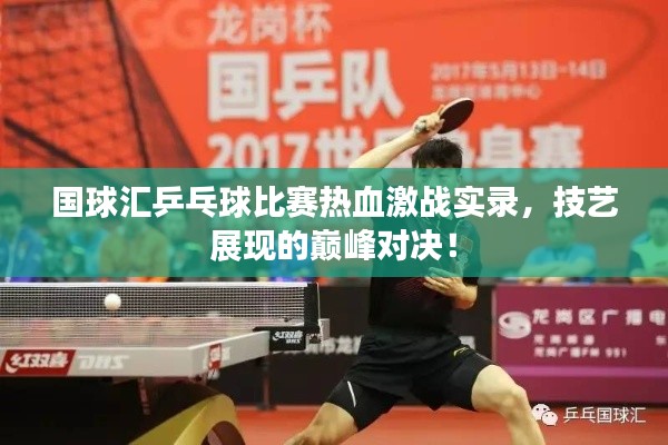 國球匯乒乓球比賽熱血激戰(zhàn)實錄，技藝展現(xiàn)的巔峰對決！